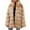 Khaki, variant on Lindreshi Winter Coats for Women Trendy Womens Ladies Warm Faux Furry Long Coat Jacket Winter Solid V-Neck Outerwear