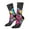 2 Black-2, variant on Neon Gothic Skull Moon Print Adult Socks for Men & Women,Calf Socks, Ankle Socks,Boots Socks,Breathable Casual Sock,Unisex Crew Socks