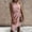 #7-Pink, variant on Pntutb Dresses for Women Casual Solid One Shoulder Sleeveless Bandage Sexy Irregular Dress