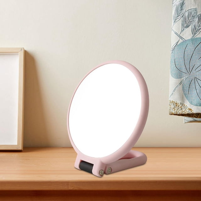 15X Magnifying Handheld Travel Folding Hand Held Double Pedestal Makeup,Pink Makeup Magnifying Glass