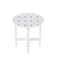 thumbnail image 3 of Garden 18" Inch Round Plastic Outdoor Patio Side Table, White, 3 of 9