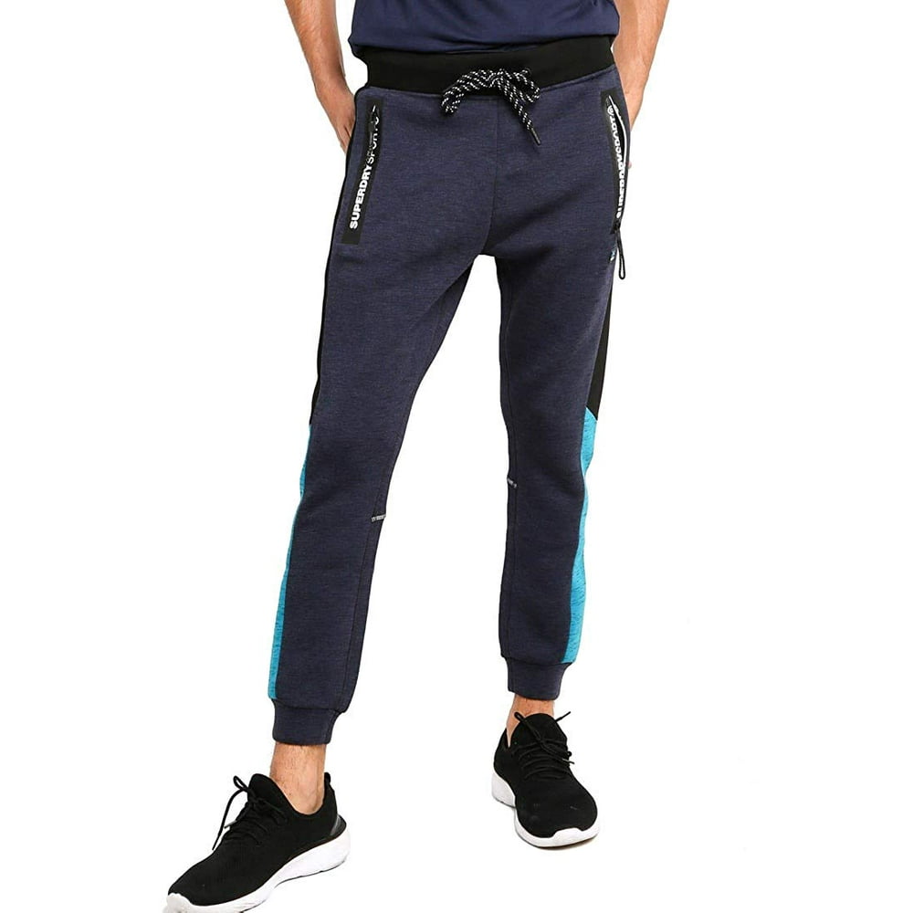 nike colour block joggers in blue and green neutrals