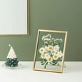thumbnail image 4 of sunsanly 4/7-Inch Pressed Flower Glass Frame Double-sided Clear Free Standing DIY Dried Flower Plant Holder Photo Picture Display Frame Desktop Decoration, 4 of 8