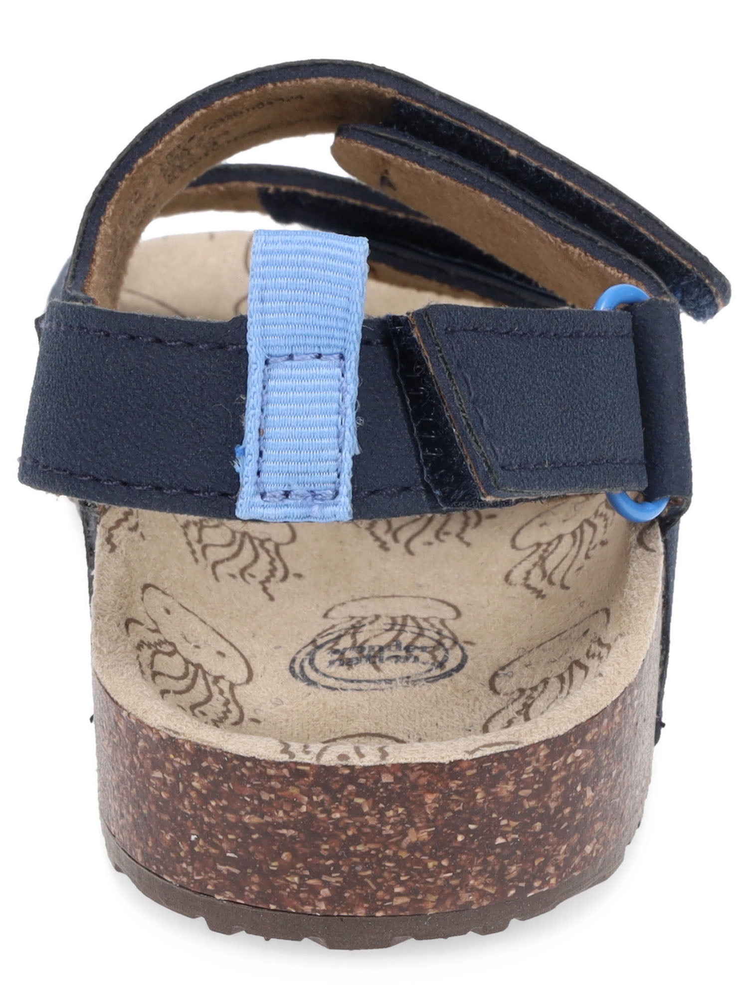 Wonder Nation Baby & Toddler Boys Two Strap Footbed Sandals