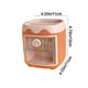 thumbnail image 3 of Mini organizador de escritorio Pig - Caja de plástico con puerta transparente para material de oficina, bolígrafos y clips - 5,12" x 4,72" x 4,72" naranja, 3 of 7