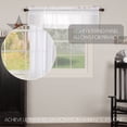 thumbnail image 7 of VHC Brands Farmhouse 16"x60" Valance White Rod Pocket Kitchen Window Curtains, 7 of 7