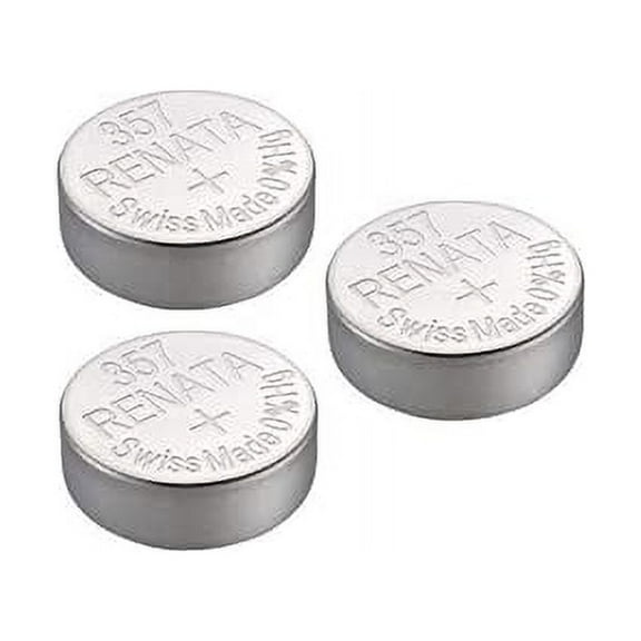 Renata Single Watch Battery Swiss Made 357 or SR44SW or AG13 1.55V (3 Batteries, 357 or SR 44 SW)
