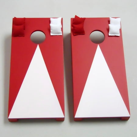Red Pyramid Tabletop Cornhole Set