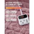 thumbnail image 4 of EDTara ETL Certified Sherpa Electric Blanket, Fast Heating with 10 Adjustable Heat & Timer Levels, Machine Washable, 4 of 10