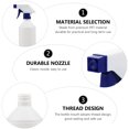 thumbnail image 2 of 4pcs Empty Spray Bottles 500ml Salon Hair Styling Bottles Refillable Containers, 2 of 8