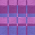 thumbnail image 1 of Ahgly Tapis d'Intérieur Lavable en Machine Carré Transitionnel Orchidée Foncée Violet, 6 Pieds Carré, 1 of 7