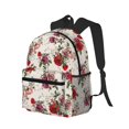 thumbnail image 6 of Wukai Rose Flowers Versatile Backpack:Spacious,Organized,Comfortable,Ideal for Travel and Everyday Use with Multiple Pockets and Padded Straps, 6 of 8