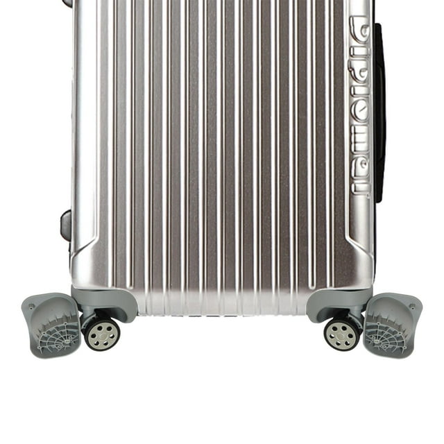 Ruedas de equipaje, ruedas de maleta, ruedas giratorias, accesorios silenciosos, juego de repuesto de ruedas de equipaje para bolsa de viaje, cubierta Gris