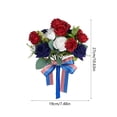 thumbnail image 3 of PEIBang Artificial Patriotic Flowers 4th of July Decorations,Red White and Blue Fake Floral Bouquet for 250th Anniversary Memorial Day Independence Day Home Wedding Party Decor, 3 of 7