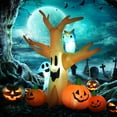 thumbnail image 3 of HOMCOM 7.5' Tall Lighted Halloween Inflatables Outdoor Decorations Haunted Tree With Owl, Ghost, Pumpkins, Blow Up LED Yard Decor for Garden, Lawn, Party, Holiday, Waterproof, 3 of 10