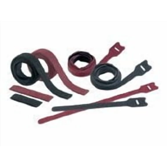 Cable Tie, 18 in L, 3/4 in W, 5 in Max Bundle Dia., Black, Nylon, 50 lb Strength, 10 PK