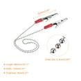 thumbnail image 2 of Uxcell Napkin Chains, 18" 6Pack Alloy Neck Bib Holder Chain Sun Hat Strap Lanyard, Red, 2 of 7