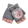 thumbnail image 1 of Liyamei Mitaines Convertibles Sans Doigts Tricotées Chaudes pour Bébé Hiver, 1 of 3