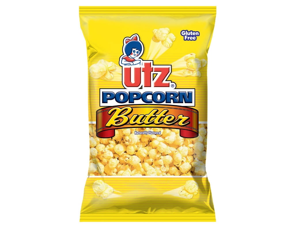 UTZ Butter Flavored POPCORN, Personal Size 2.50 Oz, Value Pack of 3