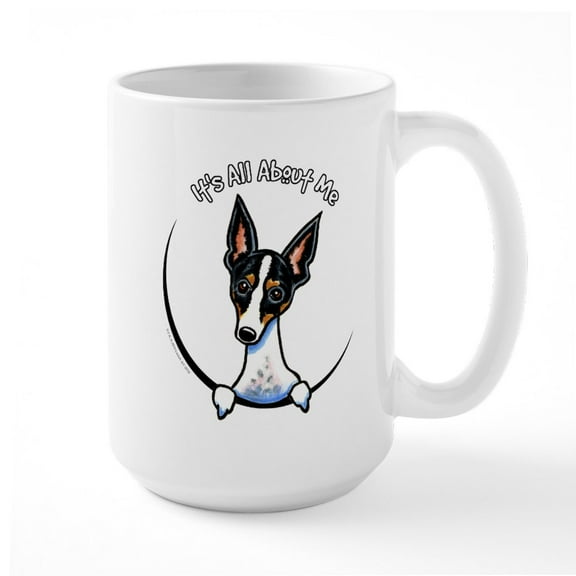 CafePress - Rat Terrier IAAM Large Mug - 15 oz Ceramic Large White Nolvety Mug