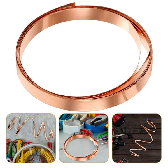 SOPOTUTU Rose Gold Copper Sheet Roll for Roof Flashing and Electrical Crafting Applications