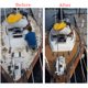 thumbnail image 3 of Scienceny Suelo de barco Hoja de cubierta de espuma EVA Hoja para barco Hoja de yate Hoja de Rv Rayas de borde biselado Bombillas para automóviles, 3 of 6