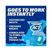 ACT Dry Mouth Moisturizing Gum, Sugar-Free Soothing Mint, 20 ea (Pack of 3)