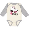 thumbnail image 3 of Inktastic Girls I Heart Skating Girls Long Sleeve Baby Bodysuit, 3 of 5