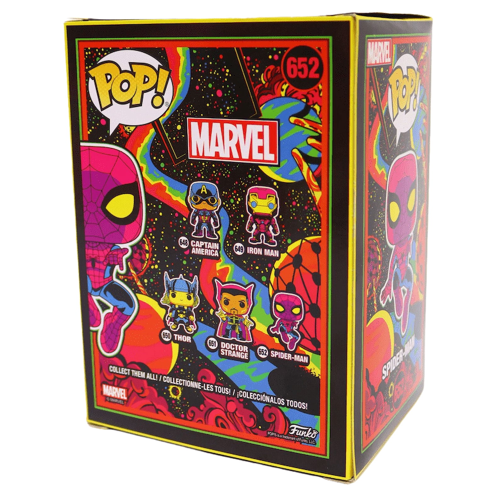 Funko POP! Exclusive Marvel Figure: Avengers Black Light Spider