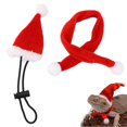thumbnail image 1 of Bearded Dragon Hat Kit, Lizard Christmas Hat Decorative Warm Cloth Comfortable Christmas  for Crawling Pet for Lizard, 1 of 7