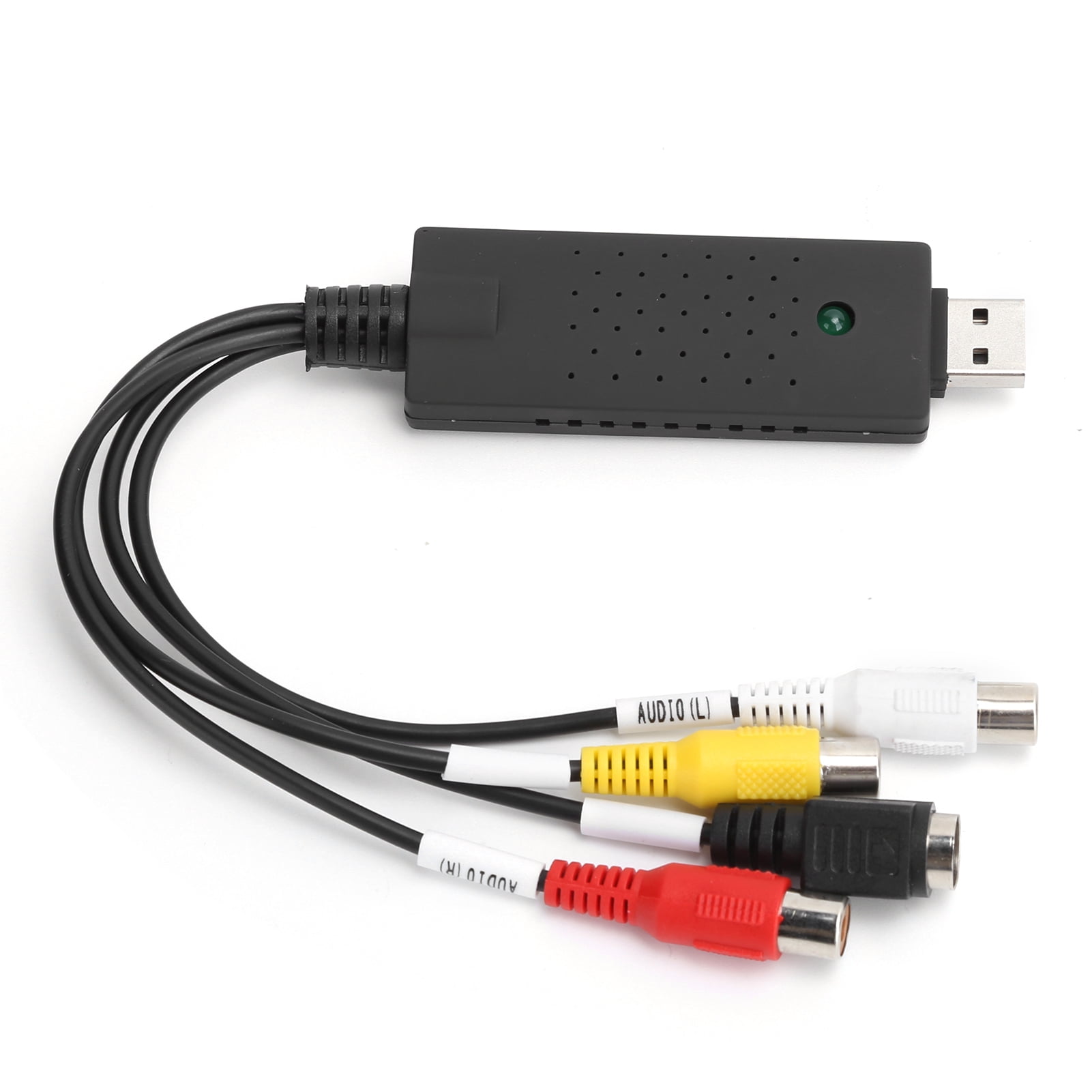 Computer Cables USB 2.0 Video & Audio Capture Card with Composite RCA Input & USB Cable for TV/DVD/VHS Cable Length: 0.2m, Color: Black Computer Cables USB 2.0 Video & Audio Capture Card with Composite RCA Input & USB Cable for TV/DVD/VHS Cable Length: 0.2m, Color: Black