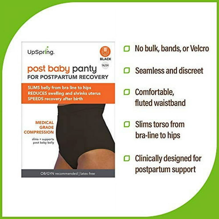 Buy UpSpring Baby Postpartum Underwear High Waisted Postpartum Panties for  Women for Post Pregnancy Recovery with Compression Tummy Control (Nude –  1XL/2XL) at