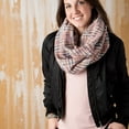 thumbnail image 5 of Pink Woven Threads Women's One Size Acrylic Fashion Infinity Scarf, 5 of 5