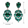 thumbnail image 2 of Boucles d'Oreilles Mode en Acier Inoxydable Boucles d'Oreilles Rondes Créatives pour Femmes Boucles d'Oreilles Pendantes en Cristal pour Femmes, 2 of 7