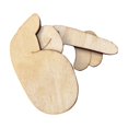 thumbnail image 4 of Cheap!Maojin Broche de madera,broche de tracción,broche que levanta el dedo medio cuando se tira,broche único,decoración de ropa,broche móvil, 4 of 6
