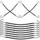 thumbnail image 4 of 12 gomas elásticas para el pelo para mujer, ganchos para coletas, cintas para el pelo, accesorios para el pelo (negro), 4 of 6