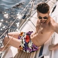 thumbnail image 2 of luoweisi Men's Beach Shorts Quick Dry Swim Trunks with Mesh Lining Flower L, 2 of 5