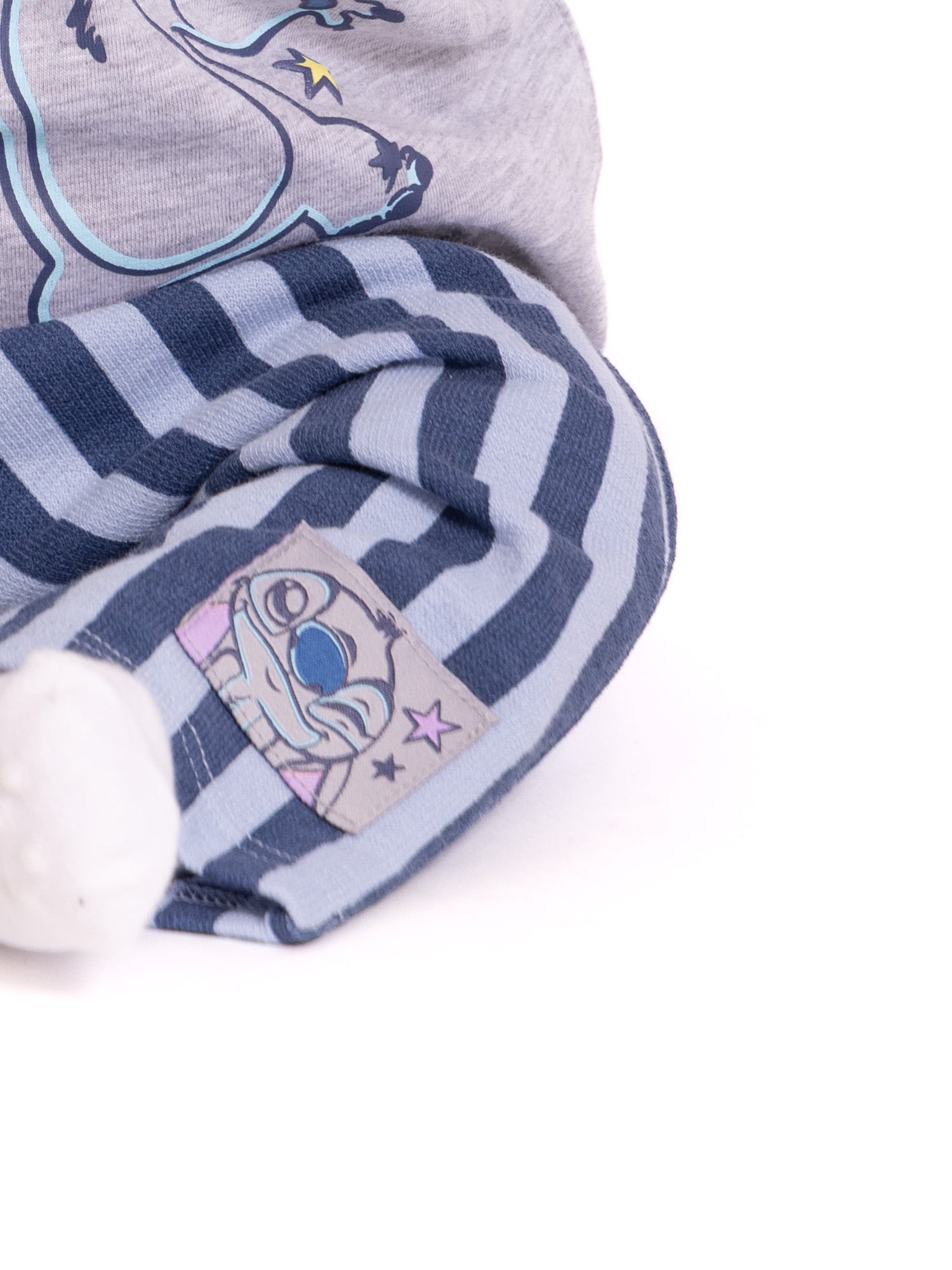 Stitch Baby Boys Short Sleeve Graphic Tee and Stripe Pants Set, 2-Piece, Sizes 0/3M-24M