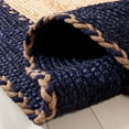 thumbnail image 5 of SAFAVIEH Natural Fiber Cirino Bordered Area Rug, Natural/Navy, 5' x 8' Oval, 5 of 8
