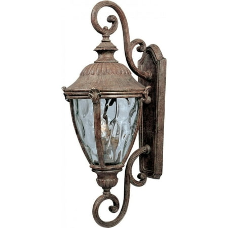 Maxim 3188 Morrow Bay 27" 3 Light Wall Sconce - Earth Tone / Water Glass