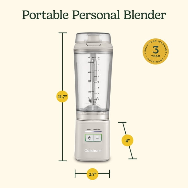 Cuisinart, Personal Portable Blender, 18 oz, Cordless with USB
