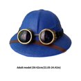 thumbnail image 3 of Steampunks Vietnamese Helmet Hat With Adjustable Goggles For Outdoor Riding Sun Protections And Breathable Headwear Red, 3 of 5
