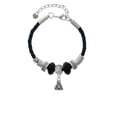thumbnail image 2 of Delight Jewelry Silvertone Mini Buddha Godmother Celtic Knot Leather Bead Bracelet, 7"+2" Extender, 2 of 4