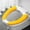 Yellow, variant on Plush Warm Thick Padded Toilet Seat Cover Mat, Non-Slip Soft Cushion, Washable Bathroom Pads With Self-Adhesive Tape