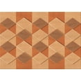 thumbnail image 1 of Ahgly Company Machine Washable Indoor Rectangle Transitional Orange Area Rugs, 8' x 10', 1 of 7