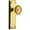 Gold, variant on Grandeur Soleil Door Knob with Fifth Avenue Plate