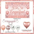 thumbnail image 6 of Jollyboom Engagement Party Decorations, Rose Gold We are Engaged Backdrop Diamond Ring Engagement Banner Confetti Balloons, Mr Mrs Love Balloons for Wedding Proposal Bridal Shower Engagement Hen Party, 6 of 6