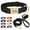 Black, variant on Pet Artist Personalized Dog Collar, Leash & Poo Bag Set, 3-Piece - Soft Padded Nylon, Waterproof, Engraved Name Buckle, Adjustable for Small, Medium, Large Dogs