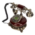 thumbnail image 2 of Téléphone Filaire Rétro, Téléphone Filaire Rétro Simple à Utiliser Style Européen Vintage Stable pour la Décoration, 2 of 8