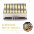thumbnail image 5 of 8X8 LED Matrix Module HT16K33  Interface LED Dot Matrix Module Support Expansion Connection LED Electronic Screen B, 5 of 7